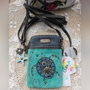 Chala Crossbody Cell Phone Purse/Wristlet/Handbag With Ajustable Strap NWT